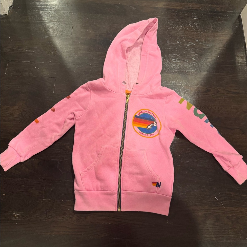 Kids Aviator Nation zip up hoodie